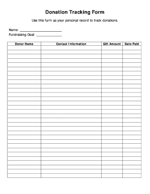 free tracking forms templates